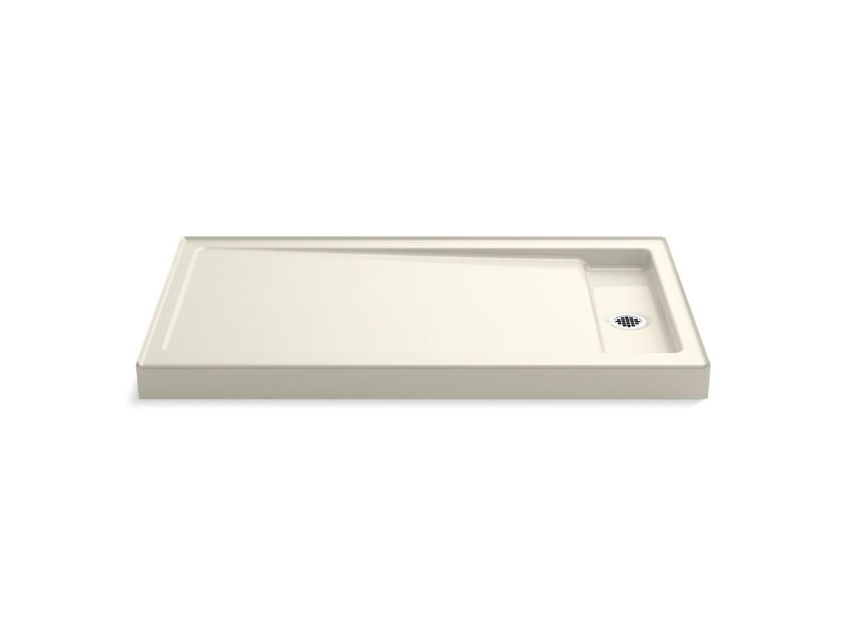 Bellwether® 60" x 34" alcove shower base, right drain