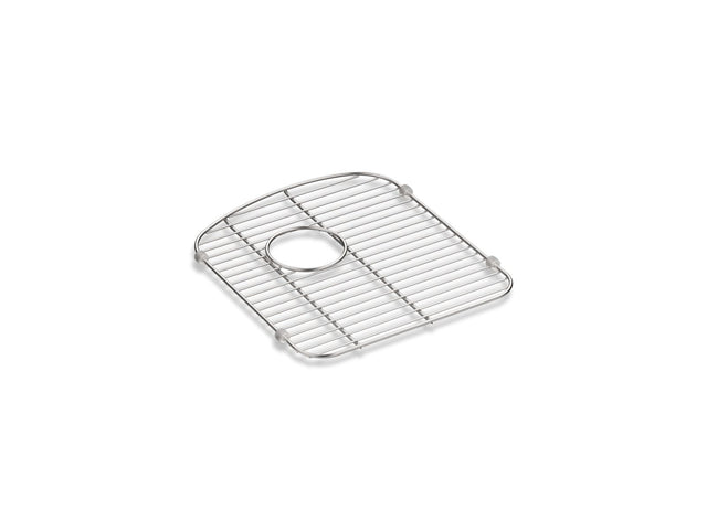 Langlade® Stainless steel sink rack, 13-1/2" x 15-1/4", for right-hand bowl