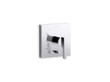 Honesty® Rite-Temp® valve trim with push-button diverter