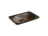 Derring® Carillon® 21" rectangular drop-in bathroom sink, no overflow