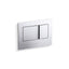 Bevel® Flush actuator plate for 2"x4" in-wall tank and carrier system