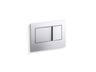Bevel® Flush actuator plate for 2"x4" in-wall tank and carrier system