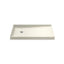 Rely® 48" x 32" alcove shower base, left drain