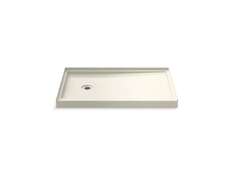 Rely® 48" x 32" alcove shower base, left drain