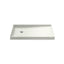 Rely® 48" x 32" alcove shower base, left drain