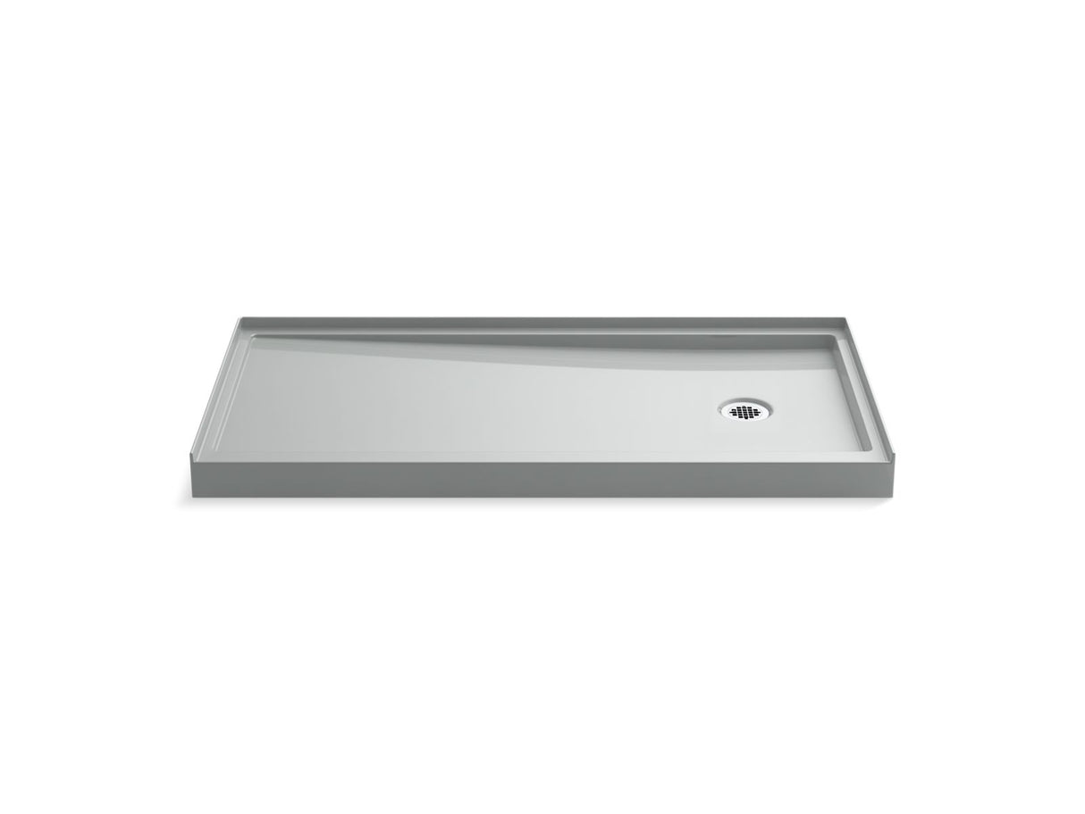 Rely® 60" x 30" alcove shower base, right drain