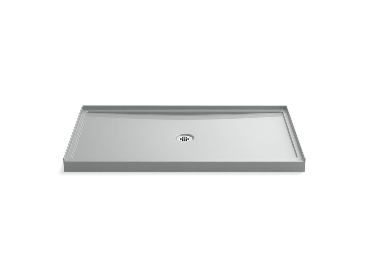 Rely® 60" x 34" alcove shower base, center drain