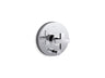 Composed® Rite-Temp® valve trim with push-button diverter and cross handle