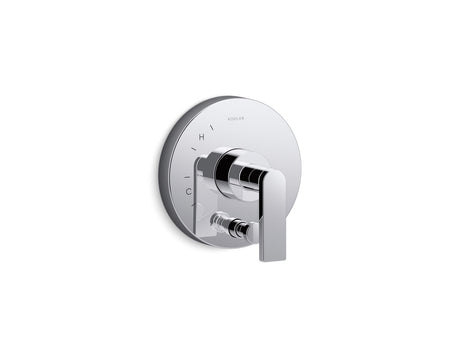 Composed® Rite-Temp® valve trim with push-button diverter and lever handle