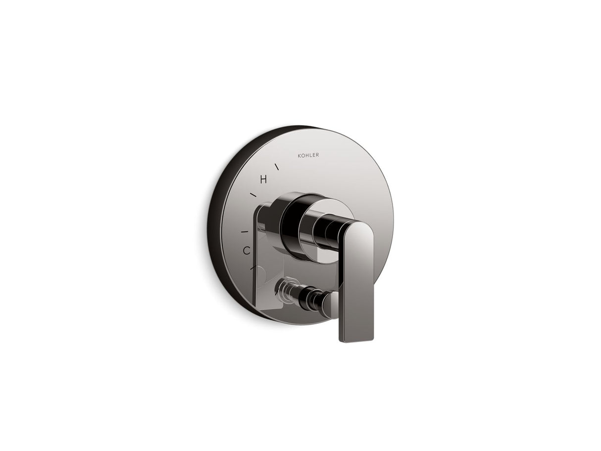Composed® Rite-Temp® valve trim with push-button diverter and lever handle