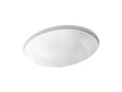 Sartorial™ Paisley Caxton® 19-1/4" oval undermount bathroom sink, no overflow