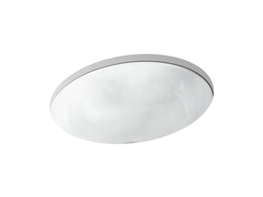 Sartorial™ Herringbone Caxton® 19-1/4" oval undermount bathroom sink, no overflow