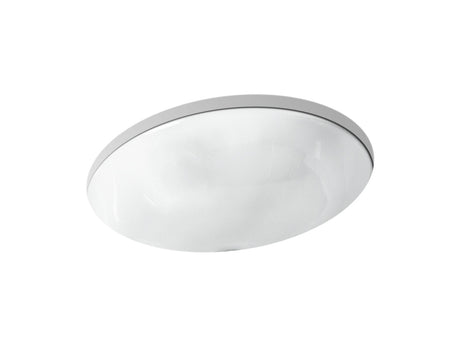 Sartorial™ Herringbone Caxton® 19-1/4" oval undermount bathroom sink, no overflow