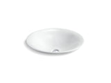 Sartorial™ Paisley Carillon® 17-1/2" round drop-in bathroom sink, no overflow