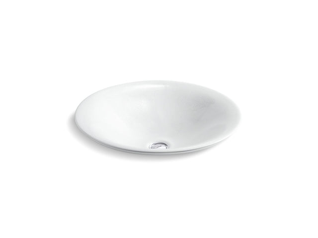 Sartorial™ Paisley Carillon® 17-1/2" round drop-in bathroom sink, no overflow