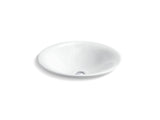 Sartorial™ Herringbone Carillon® 17-1/2" round drop-in bathroom sink, no overflow