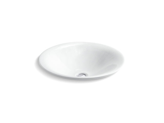 Sartorial™ Herringbone Carillon® 17-1/2" round drop-in bathroom sink, no overflow