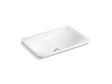 Sartorial™ Paisley Carillon® 21" rectangular drop-in bathroom sink, no overflow