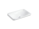 Sartorial™ Paisley Carillon® 21" rectangular drop-in bathroom sink, no overflow