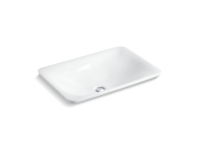 Sartorial™ Paisley Carillon® 21" rectangular drop-in bathroom sink, no overflow
