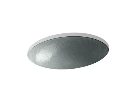 Whist® 19" oval wall-mount/undermount bathroom sink, no overflow