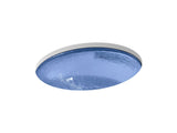 Whist® 19" oval undermount bathroom sink, no overflow
