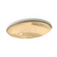 Whist® 19" oval undermount bathroom sink, no overflow