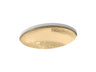 Whist® 19" oval undermount bathroom sink, no overflow