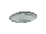Whist® 19" oval undermount bathroom sink, no overflow