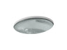 Whist® 19" oval undermount bathroom sink, no overflow