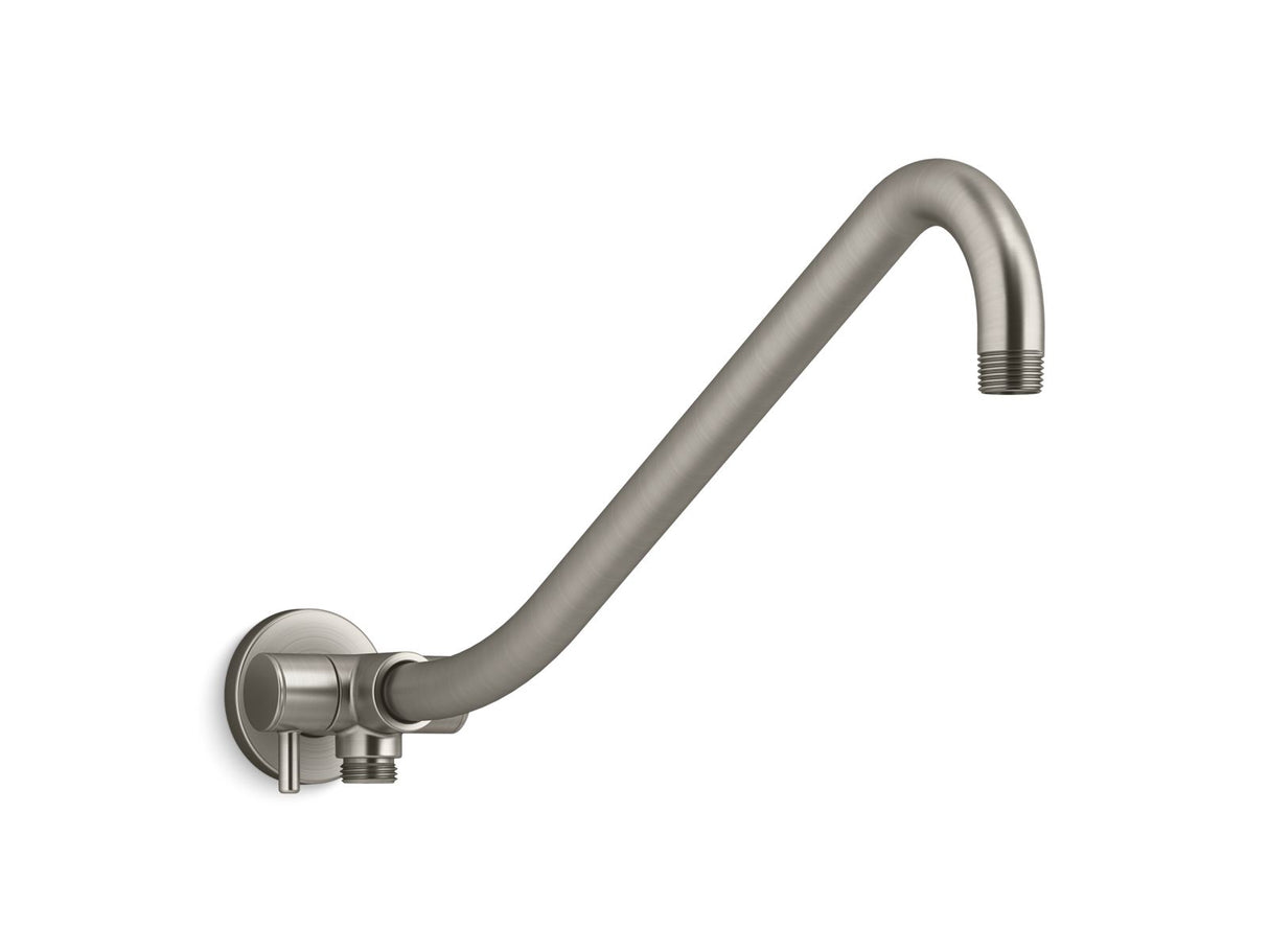 Gooseneck Rainhead arm with 2-way diverter