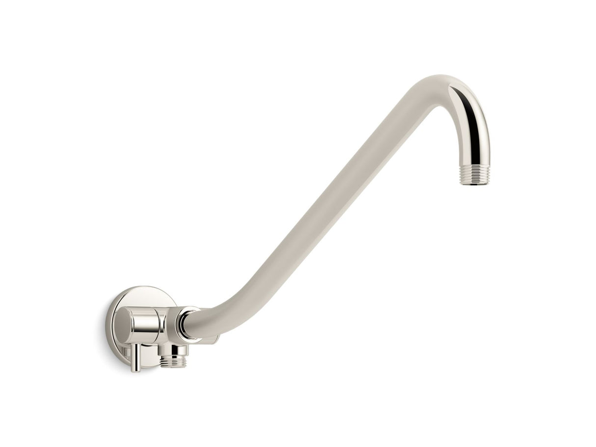 Gooseneck Rainhead arm with 2-way diverter