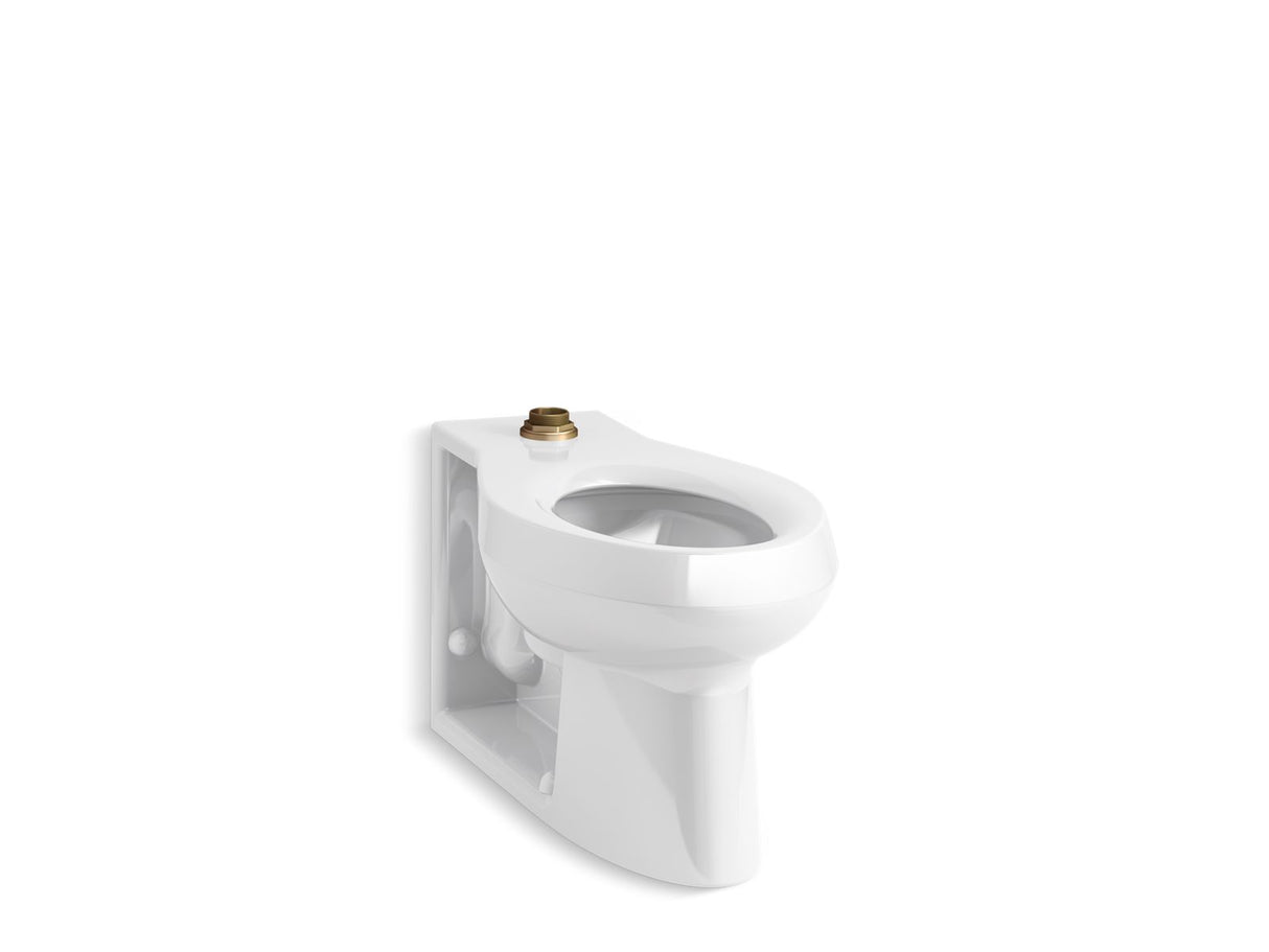 Anglesey™ Floor-mount top spud flushometer bowl with integral seat