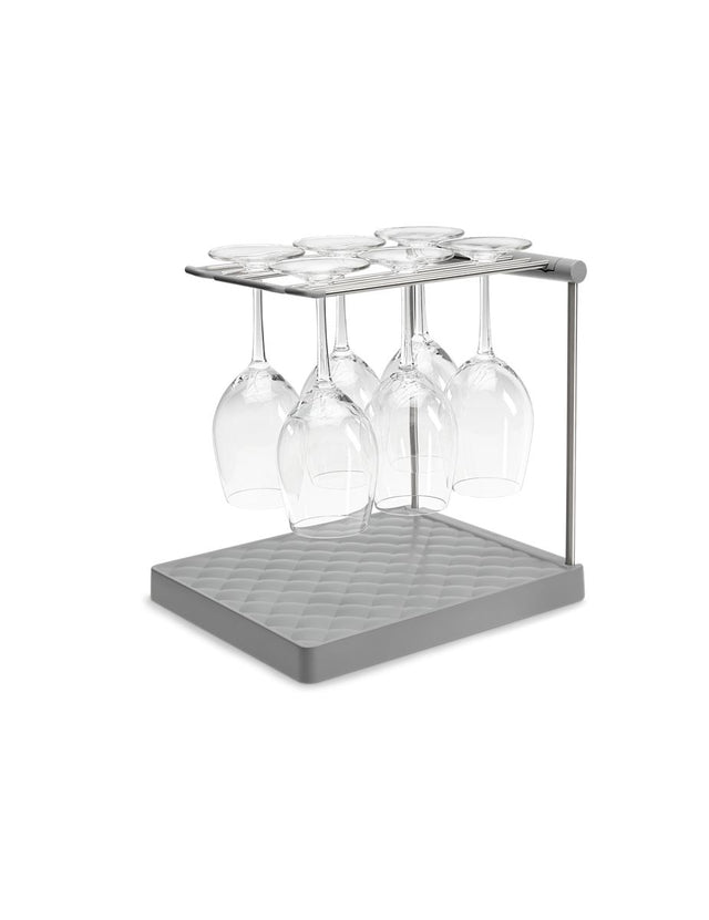 Wine glass drying rack