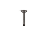 6" ceiling-mount single-function rainhead arm and flange