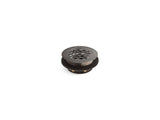 Round shower drain for use with plastic pipe, gasket included
