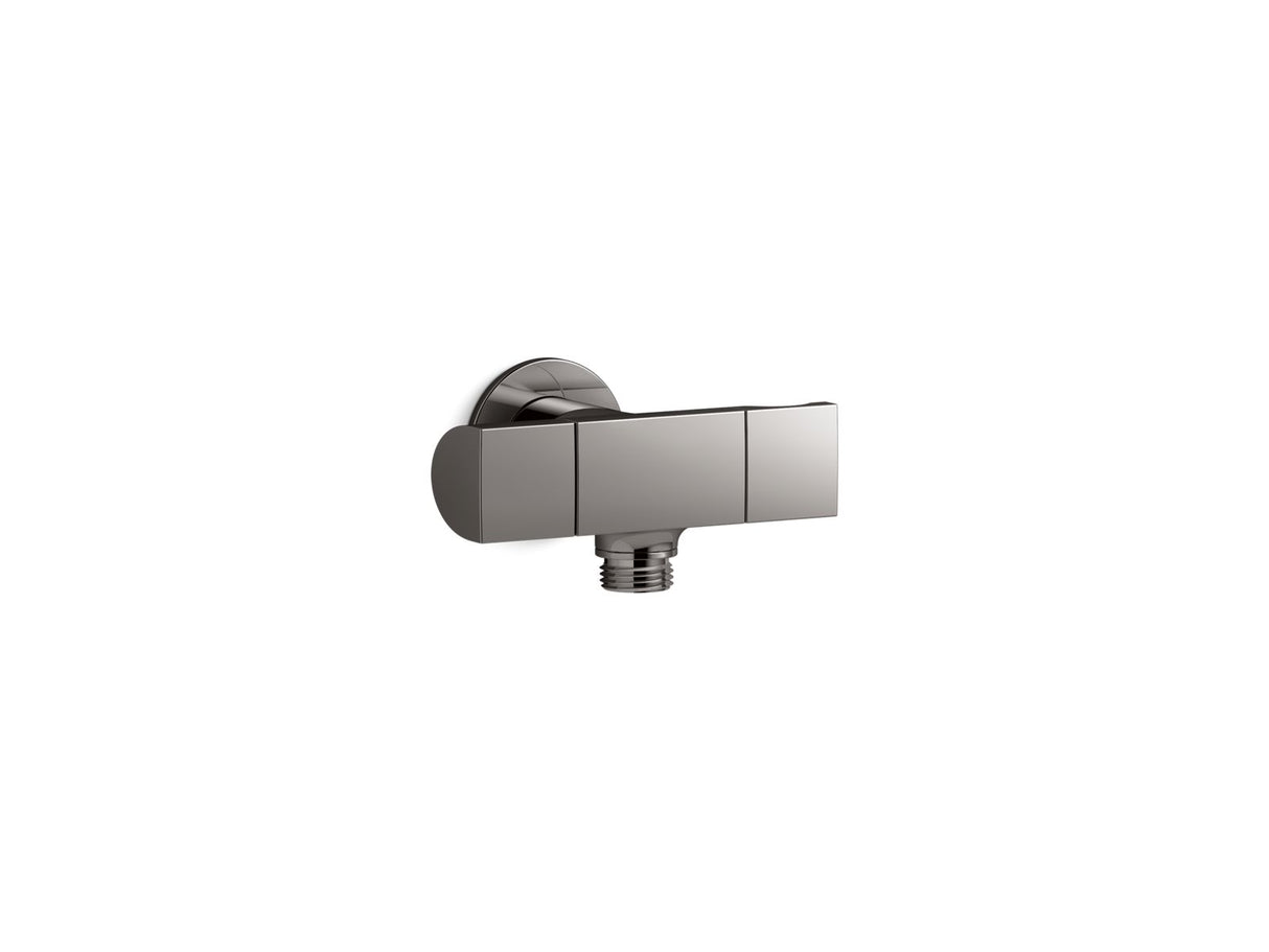 Exhale® Wall-mount handshower holder with supply elbow and volume control