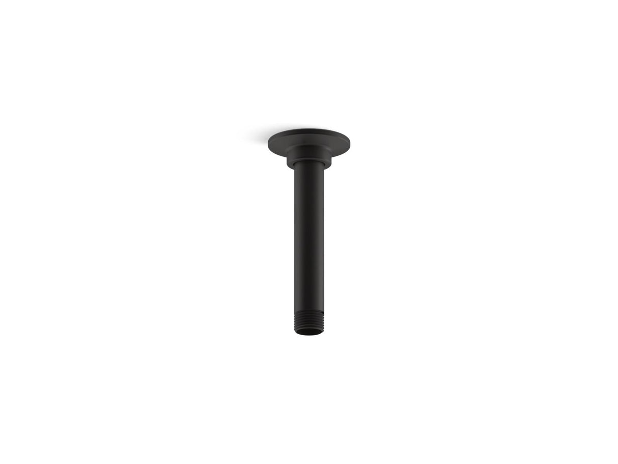 6" ceiling-mount single-function rainhead arm and flange