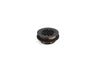Round shower drain for use with plastic pipe, gasket included