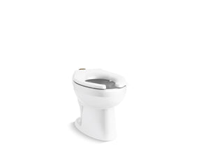 Wellcomme™ Ultra Floor-mount top spud flushometer bowl with bedpan lugs