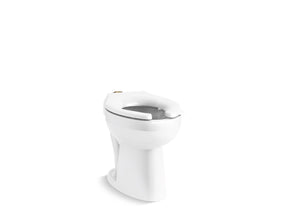 Highcliff™ Ultra Floor-mount top spud flushometer bowl with bedpan lugs