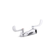 Triton® Bowe® 0.5 gpm centerset bathroom sink faucet with laminar flow and wristblade handles, drain not included