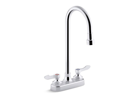 Triton® Bowe® 1.0 gpm centerset bathroom sink faucet with aerated flow, gooseneck spout and lever handles, drain not included