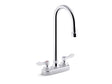 Triton® Bowe® 0.5 gpm centerset bathroom sink faucet with aerated flow, gooseneck spout and lever handles, drain not included