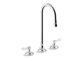 Triton® Bowe® 1.0 gpm widespread bathroom sink faucet with aerated flow, gooseneck spout and lever handles, drain not included