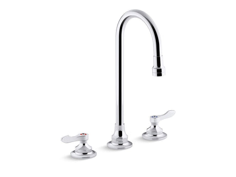 Triton® Bowe® 1.0 gpm widespread bathroom sink faucet with aerated flow, gooseneck spout and lever handles, drain not included