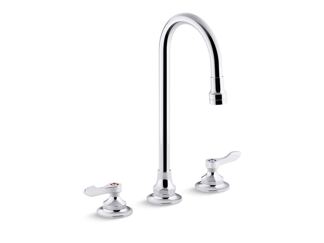 Triton® Bowe® 1.0 gpm widespread bathroom sink faucet with aerated flow, gooseneck spout and lever handles, drain not included