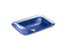 Inia® 20-3/4" rectangular drop-in bathroom sink, no overflow