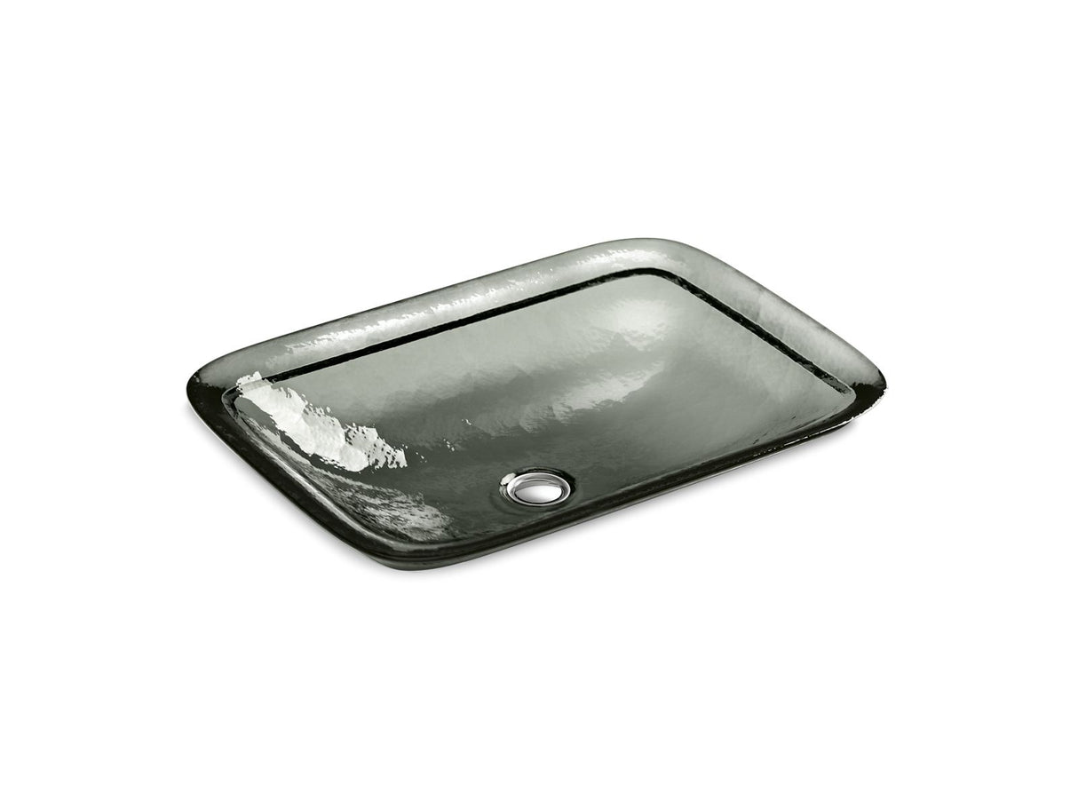 Inia® 20-3/4" rectangular drop-in bathroom sink, no overflow