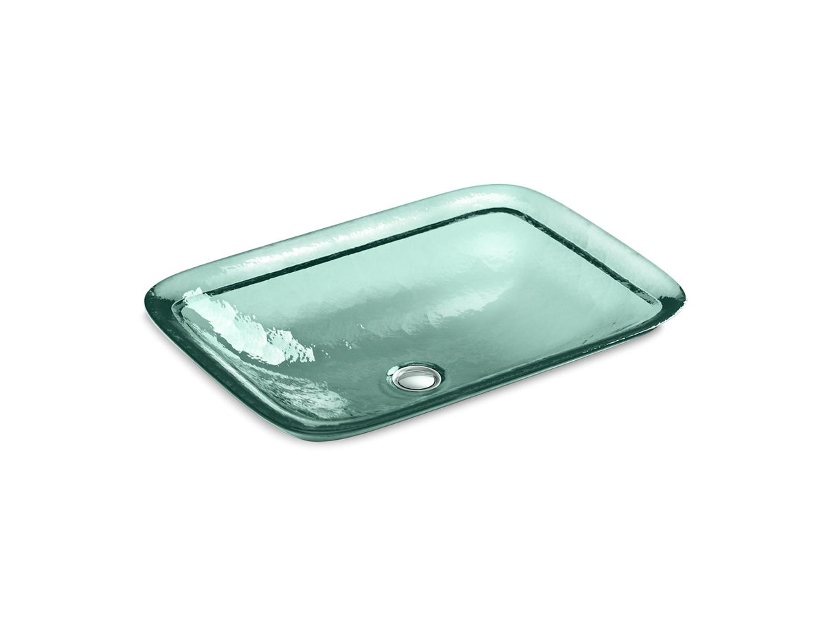 Inia® 20-3/4" rectangular drop-in bathroom sink, no overflow